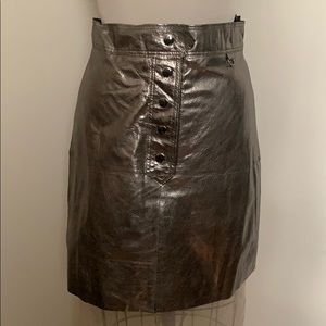 ZARA WOMAN LEATHER SKIRT